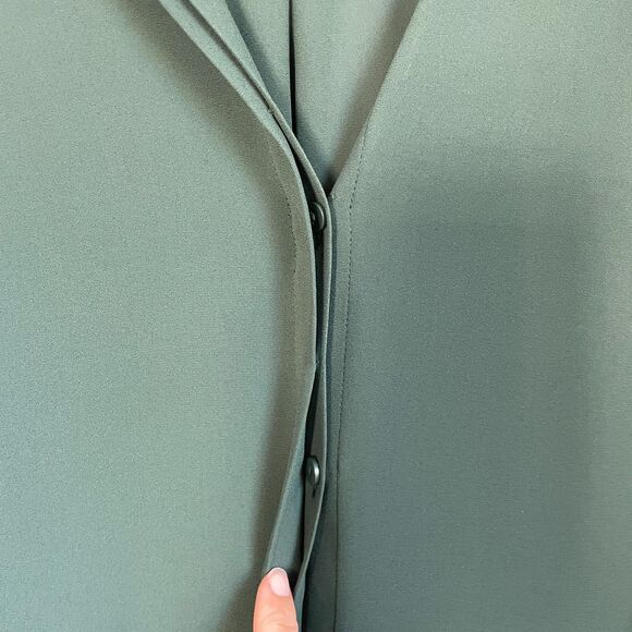 The Kooples green button down blouse size S - Picture 7 of 8